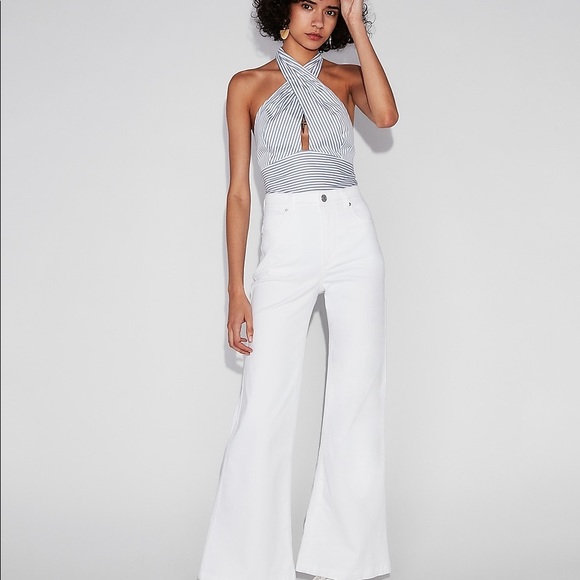 Express Pants - Express || Super High Waist Wide Leg Palazzo Pant